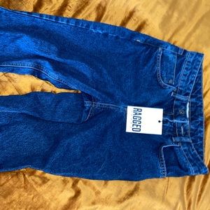 Ragged priest straight cut mom jeans !!!!! Medium- dark vintage wash. NWT